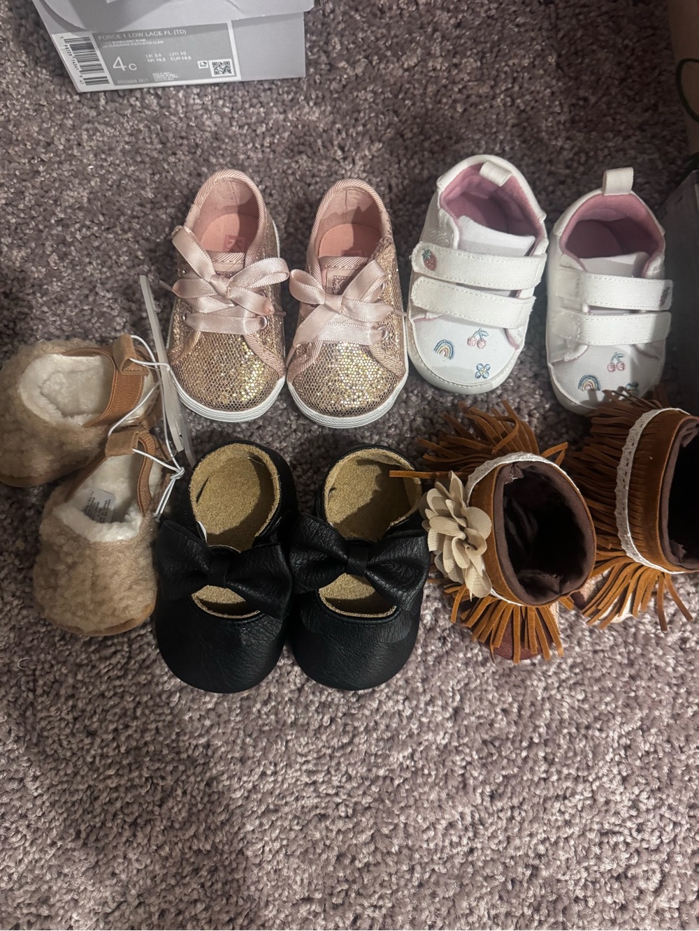 Baby girl size 1 shoes